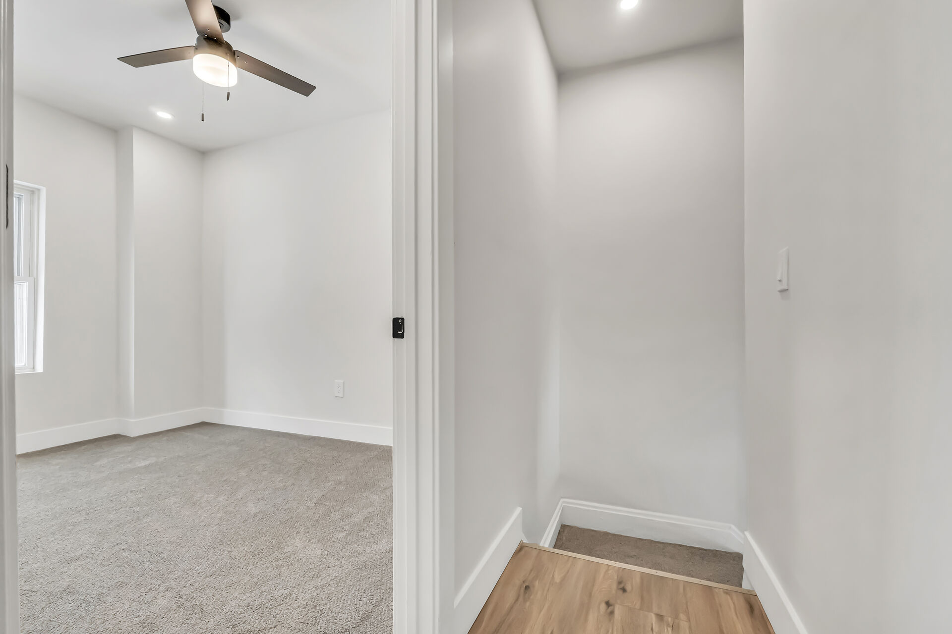 2nd floor hallway and doorway to bedroom 1